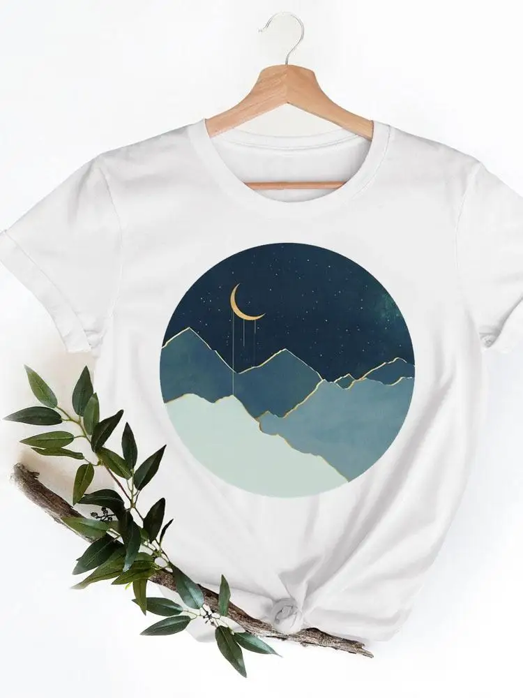 Футболка женская с коротким рукавом и принтом весна 2022 |