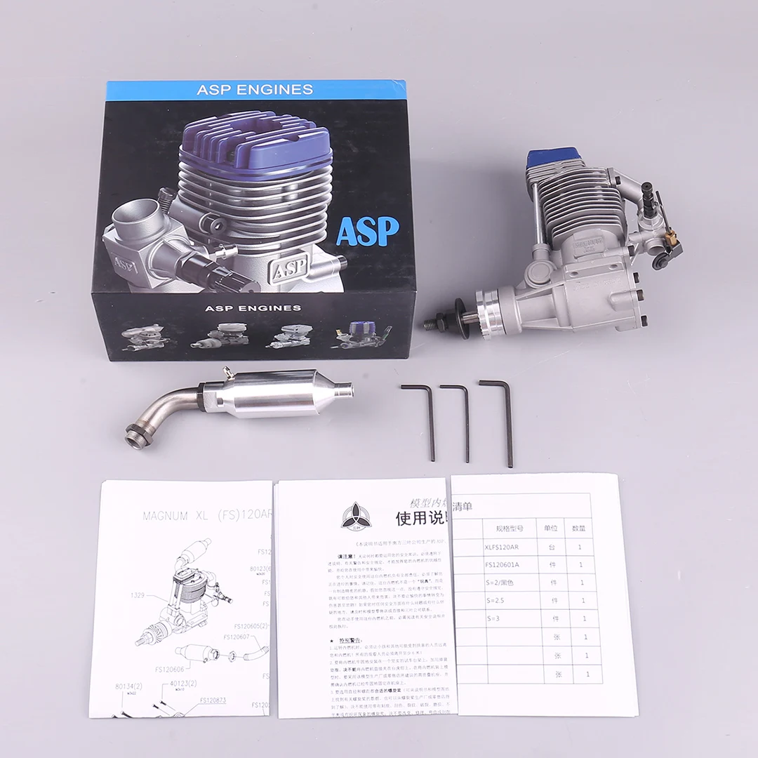 SANYE ASP MAGNUM XLS FS120AR 19 96CC Четырехтактный нитродвигатель Glow ABC с метанолом для