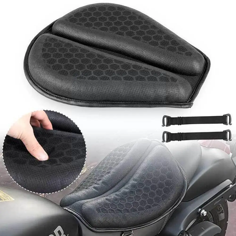 

Motorcycle Seat Cover 3D Comfort Air Seat Cushion Cover Motorbike Shock Pad Decompression Absorption Cover Universal Saddle F7B9