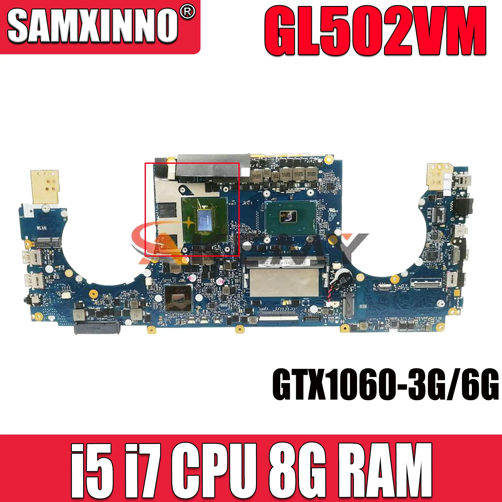 

Оригинальная материнская плата GL502VMZ GTX1060 GPU I5 I7 CPU 8 Гб RAM для ASUS GL502VMZ GL502VMK GL502VML GL502VM, материнская плата для ноутбука