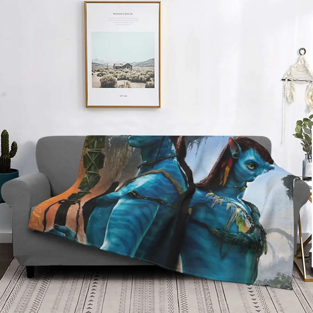 

Avatar Neytiri-Manta a cuadros para cama, cubrecamas, colcha de Picnic