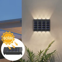 solar wall lamp outdoor lighting led garden decoration outdoor wall sconce lamp waterproof courtyard solar wall light