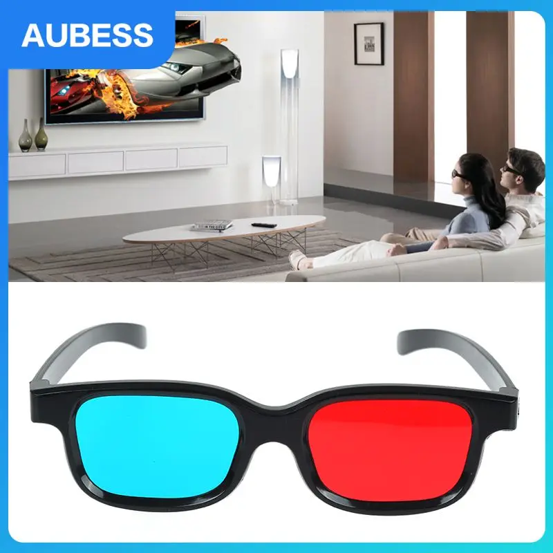 

Универсальные 3d-очки, очки с красными и синими линзами Anaglyph, 3d-очки с голубыми анаглифами, крутые очки для игр в 3D играх, см. 3d-фильмы