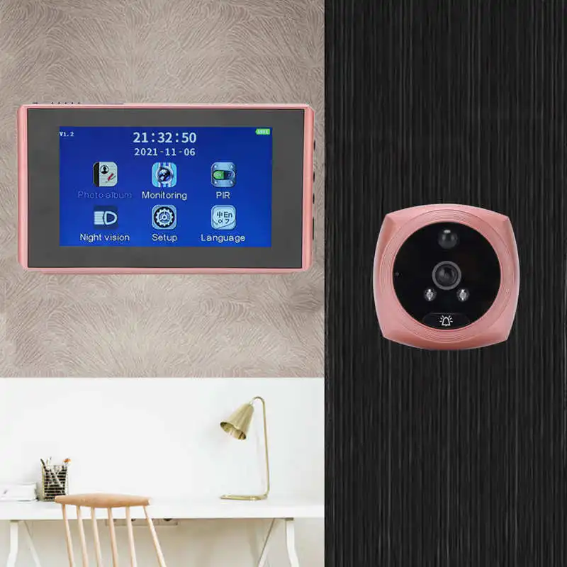 HD1080P 5 5-дюймовый цифровой дверной глазок видеоглазок цифровая дверная камера