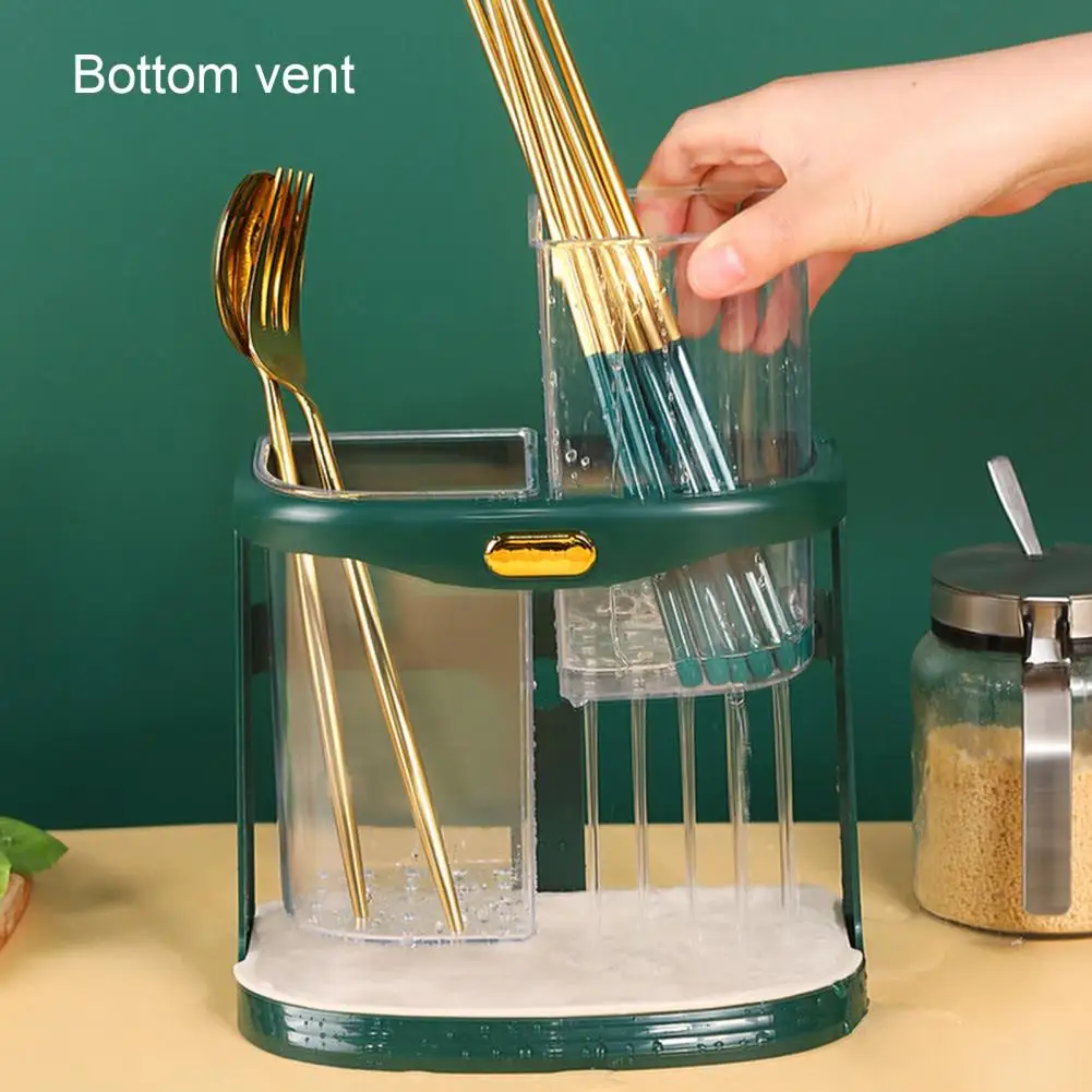 

Полка для хранения палочек для еды безопасная прозрачная Легкая очистка палочки для еды Ложка Вилка пластиковые аксессуары