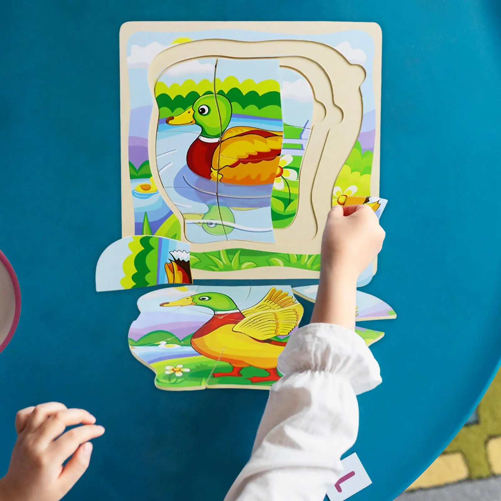 Головоломка Duck Life Cycle для дошкольников научные игрушки Монтессори на день