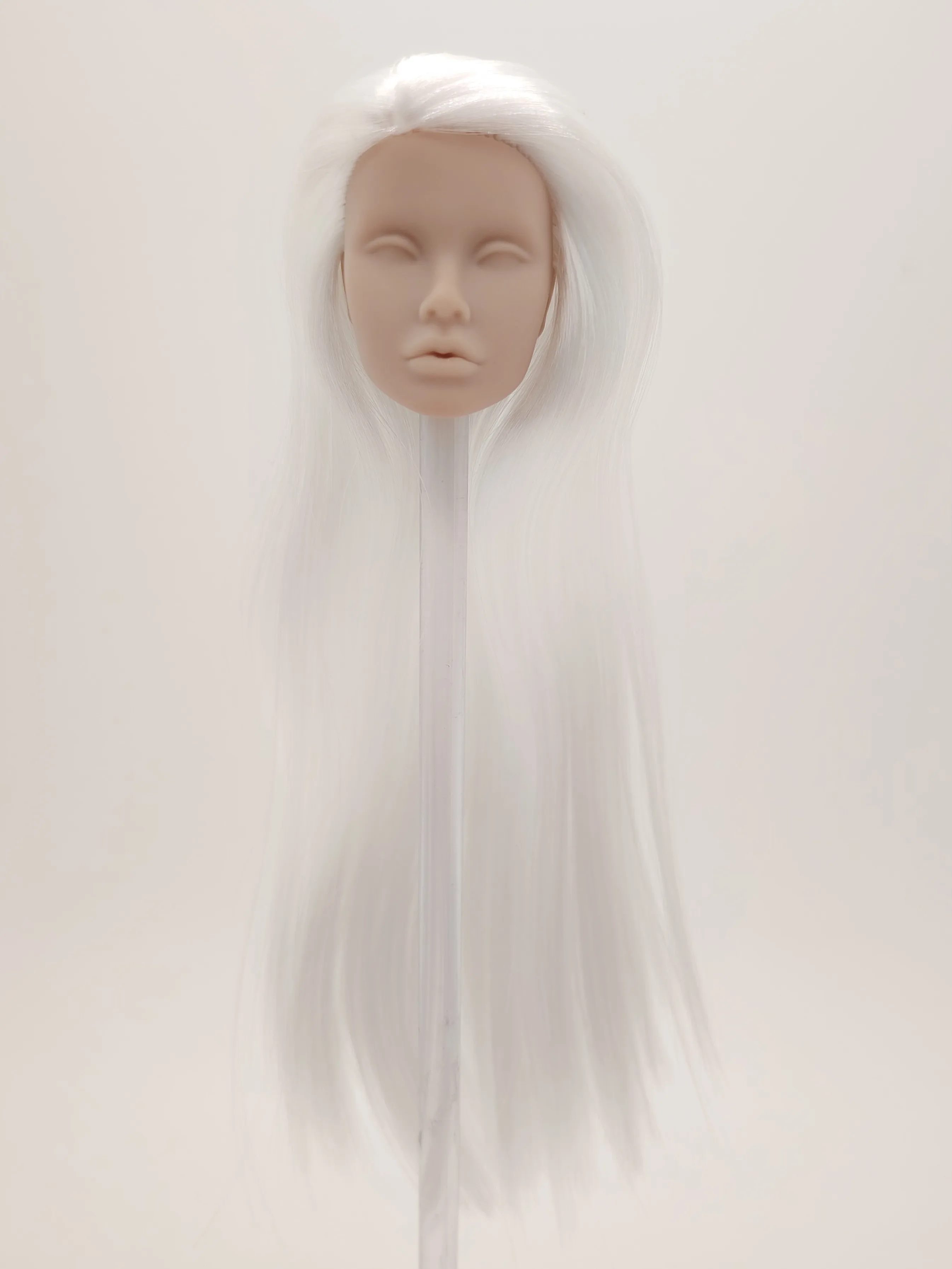 

Fashion Royalty Poppy Parker Blank Face White Hair Reroot 1/6 Scale Integrity Unpainted Doll Head