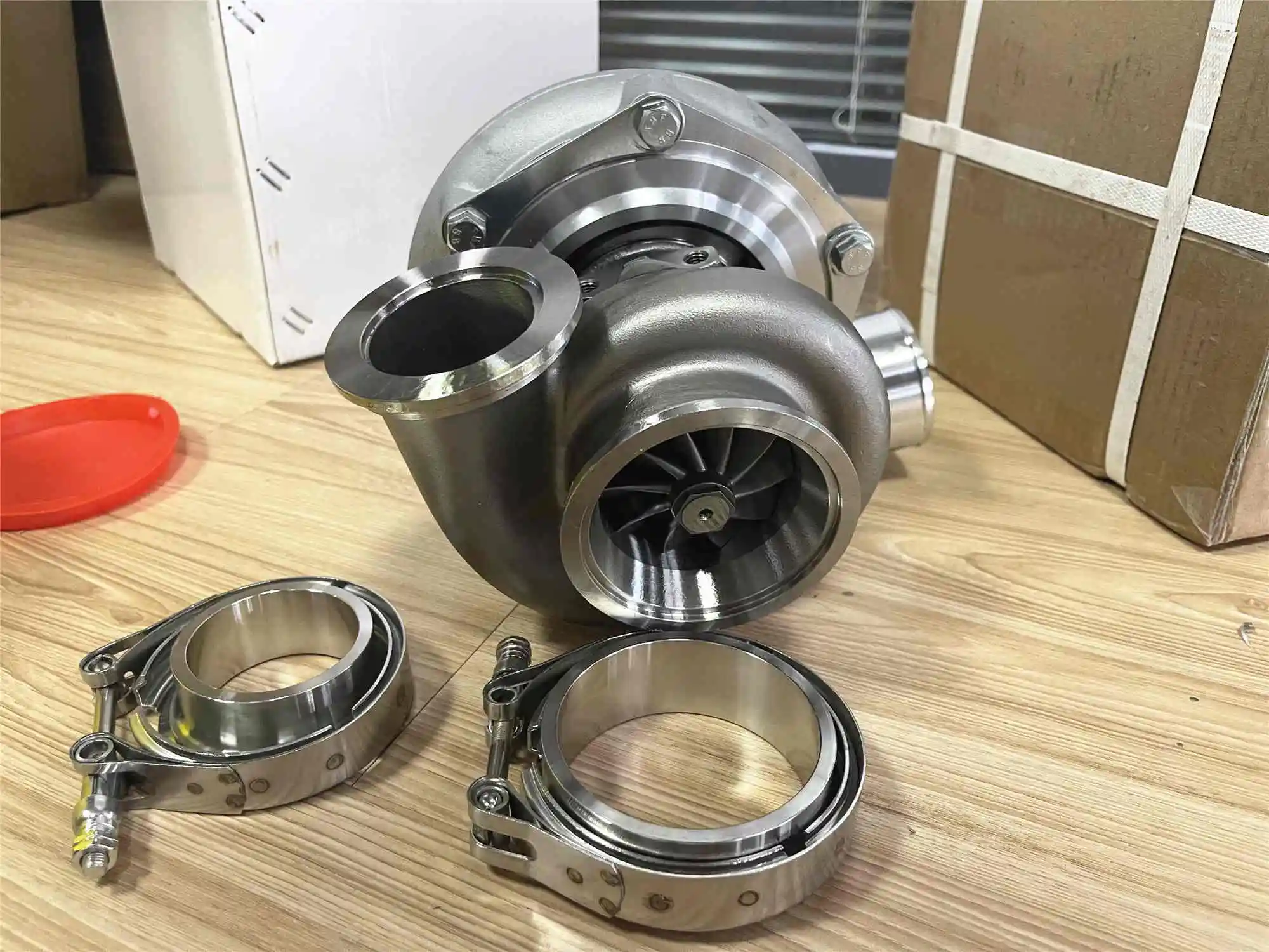 Фото GTX35 GTX35R GTX3582R Gen2 Турбина A/R.82 V-диапазонный корпус Шарикоподшипник Турбокомпрессор №4
