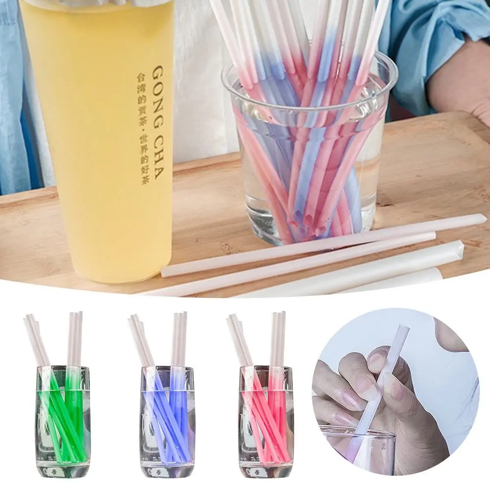 100 шт./упаковка одноразовые соломинки из пла