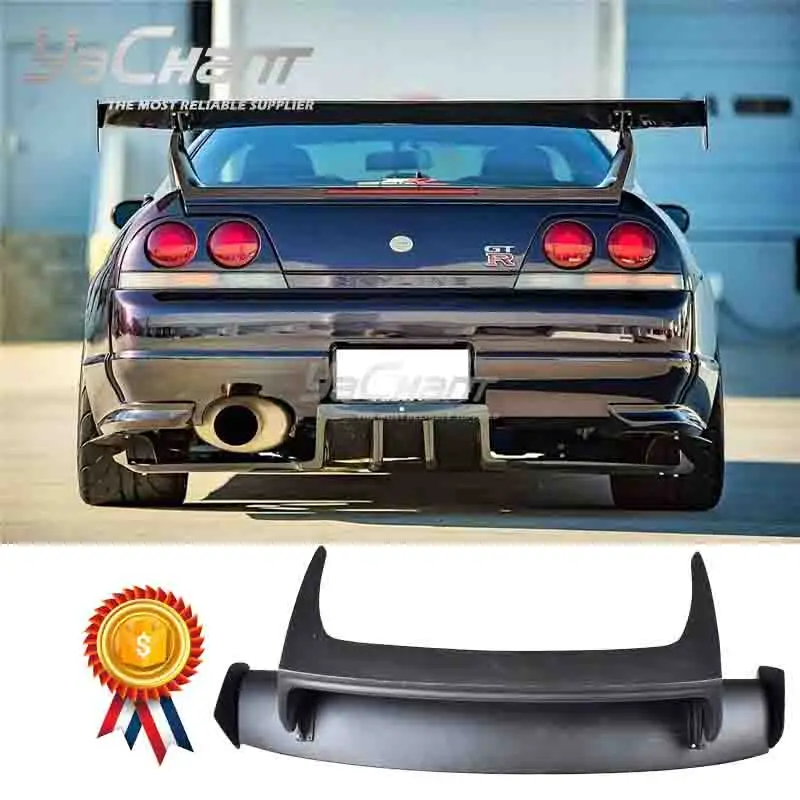 

Стайлинг автомобиля стекловолокно FRP или углеродное волокно CFRP R33 GT Спойлер подходит для 1995-1998 Skyline R33 GTR GTS BER Style GT Wing