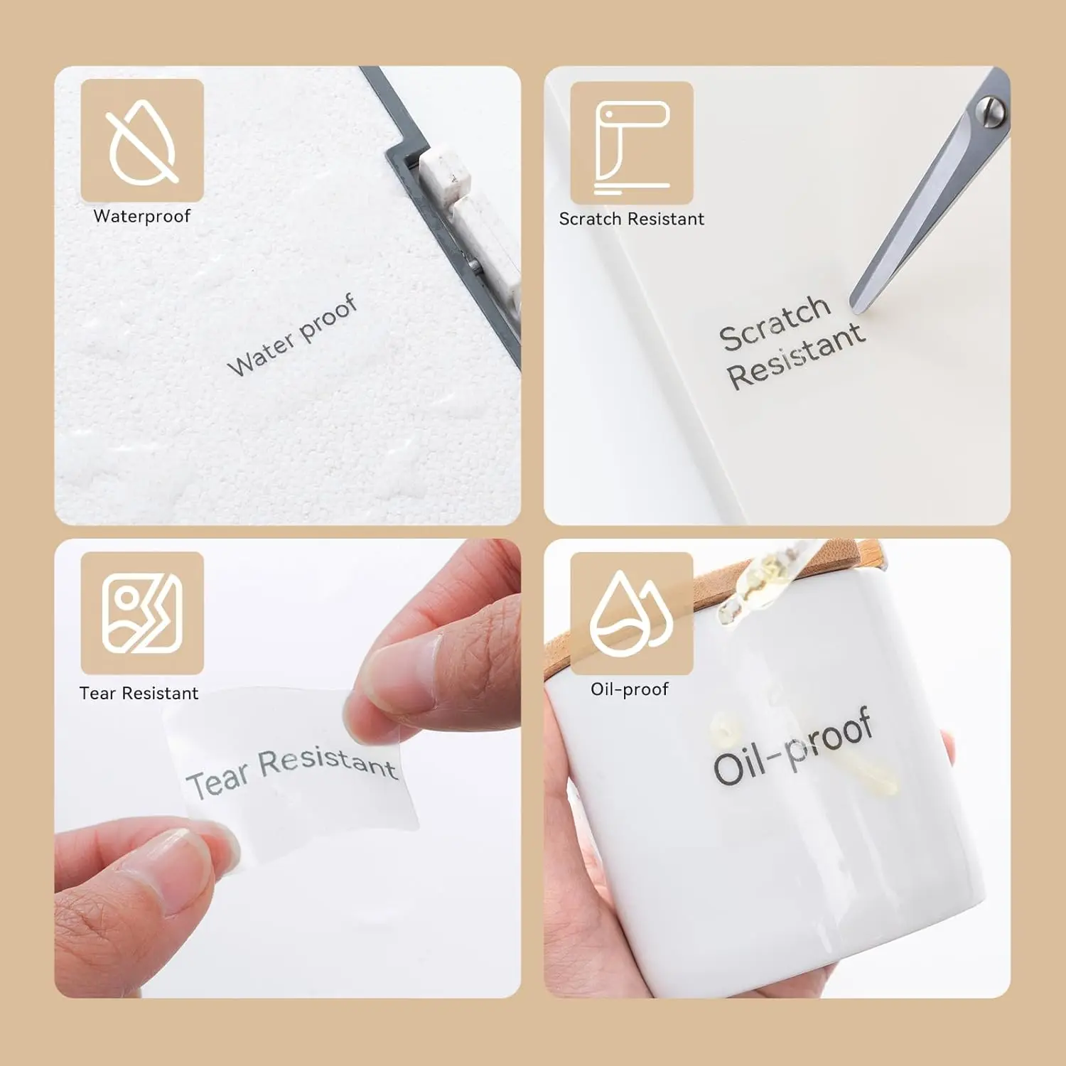 Niimbot прозрачная мини-этикетка самоклеящаяся портативная термоводонепроницаемая