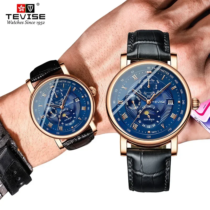 Автоматические Механические Спортивные часы для мужчин с турбийоном