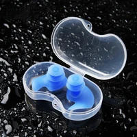 boxed durable earplugs texture 1 pair waterproof soft earplugs silicone portable ear tapones plugs swimming earplugs accessories