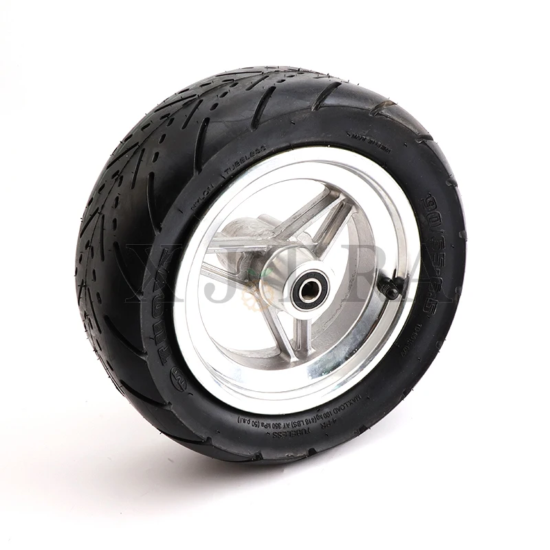 

11-дюймовая бескамерная шина CST 90/65-6,5 с ободом из алюминиевого сплава для электрического скутера, передние колеса, модифицированные аксессуа...