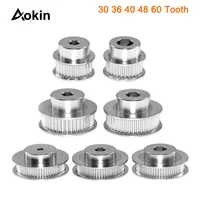 gt2 timing pulley width 6mm 30 36 40 48 60 tooth wheel bore 5mm 8mm aluminum gear teeth 2gt 3d printer parts