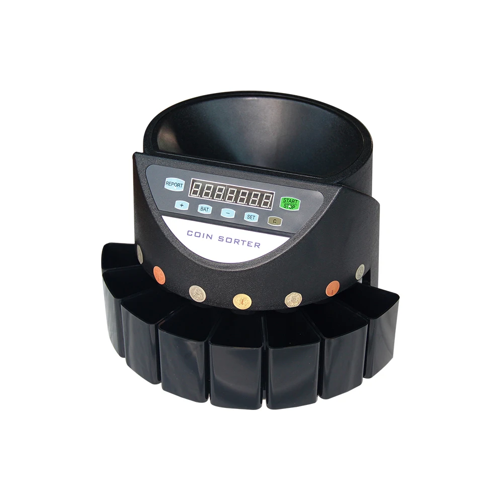 

CS550 multi currency coin sorter For Euro Philippine Mexico And Other Countries Coins Automatic Electronic Coin Counter Sorter
