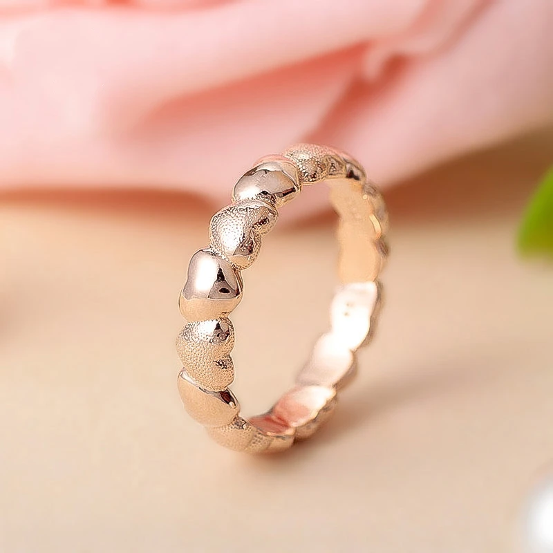 

Женское кольцо из серебра 925 пробы, с розовым сердцем