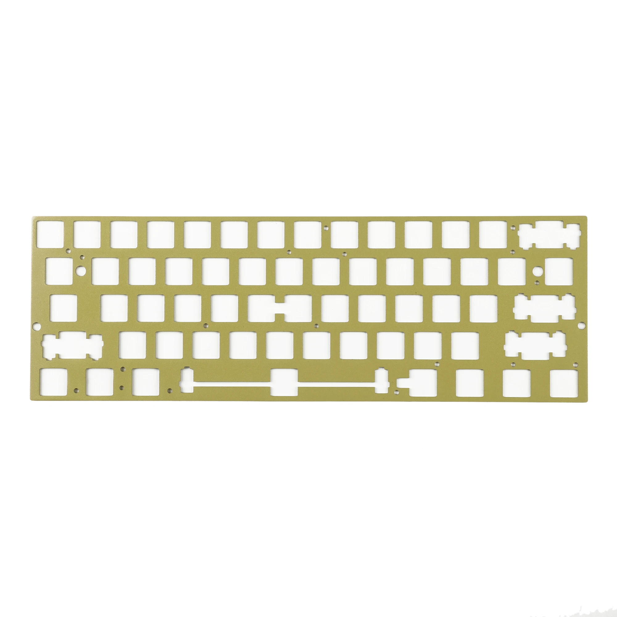 Estabilizadores Montados em Placa para Hot Swap Pcb Acabamento em Alumínio Escova Aço Latão Ansi Anodizado Posicionamento Board Plate Gk61 Gh60