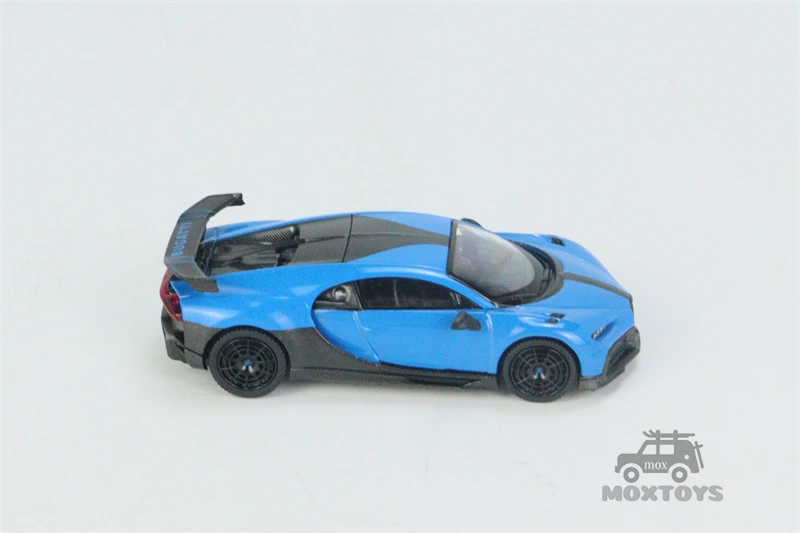 Продажа Мини GT 1:64 Bugatti Chiron Pur Спортивная синяя LHD модель автомобиля под давлением Продажа Мини GT 1:64 Bugatti Chiron Pur Спортивная синяя LHD модель автомобиля под давлением