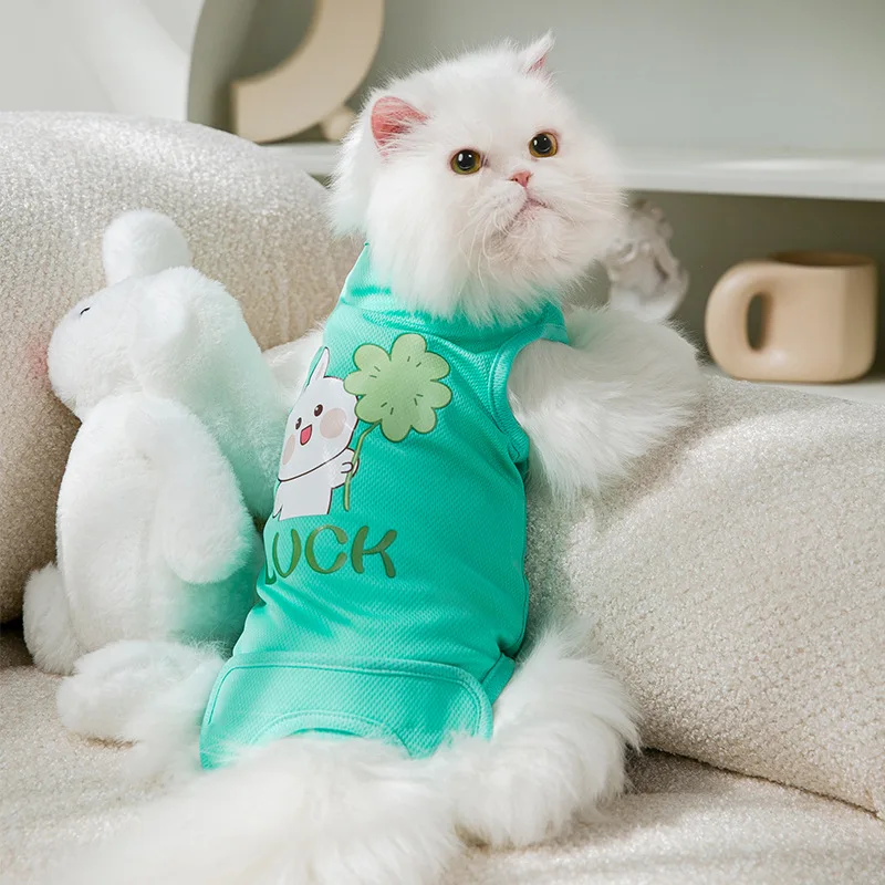 

Sterilization Suit Vest Pet Dog Clothes Rabbit Female Cat Thin Clothing Dogs Chihuahua Summer Blue Breathable Girl Boy Chihuahua