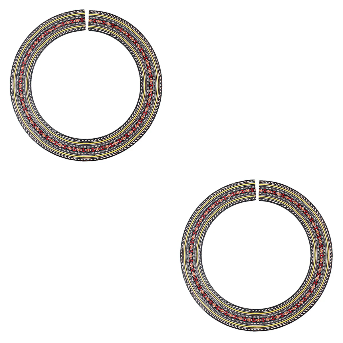 

2pcs GXB24 Classical Guitar Wood Inlaid Soundhole Acoustic Guitar Rosette Wood Part