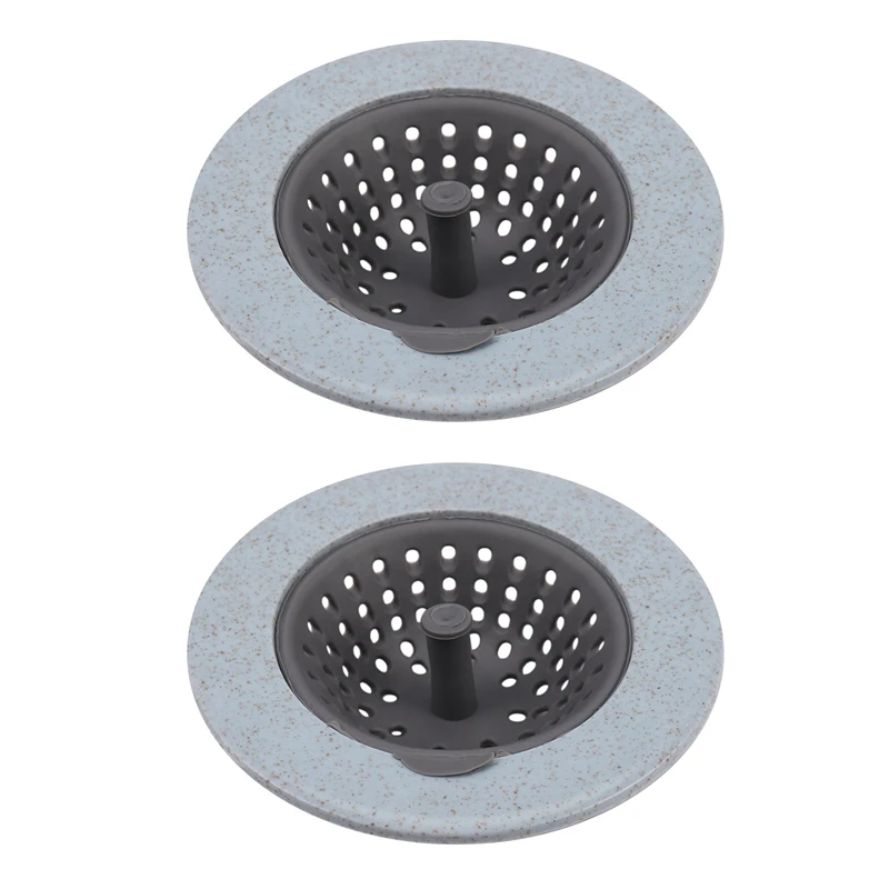 2X Silicone Kitchen Sink Stopper Plug For Bath Drain Drainer Strainer Basin Water Rubber Sink Filter Cover