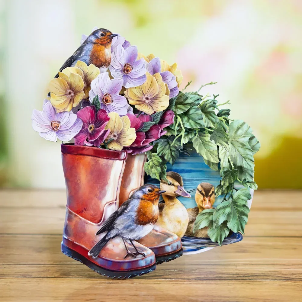 Pond By The Die Collection Утка Веселый Космос Красная Птица Белка Плющ Полумесяц
