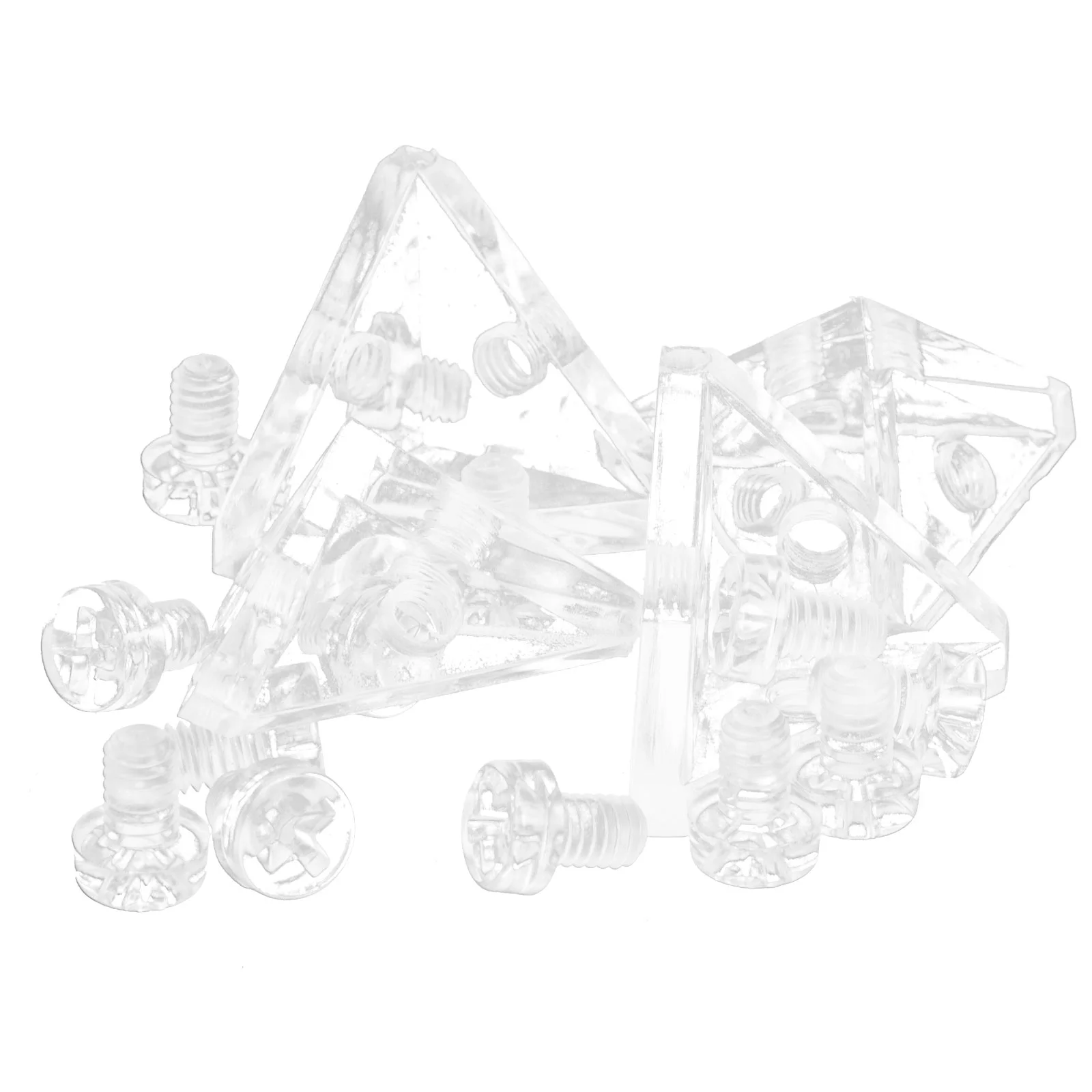 

4 Sets Corner Brackets Clear Transparent Right Angle Connector Corner Bracket