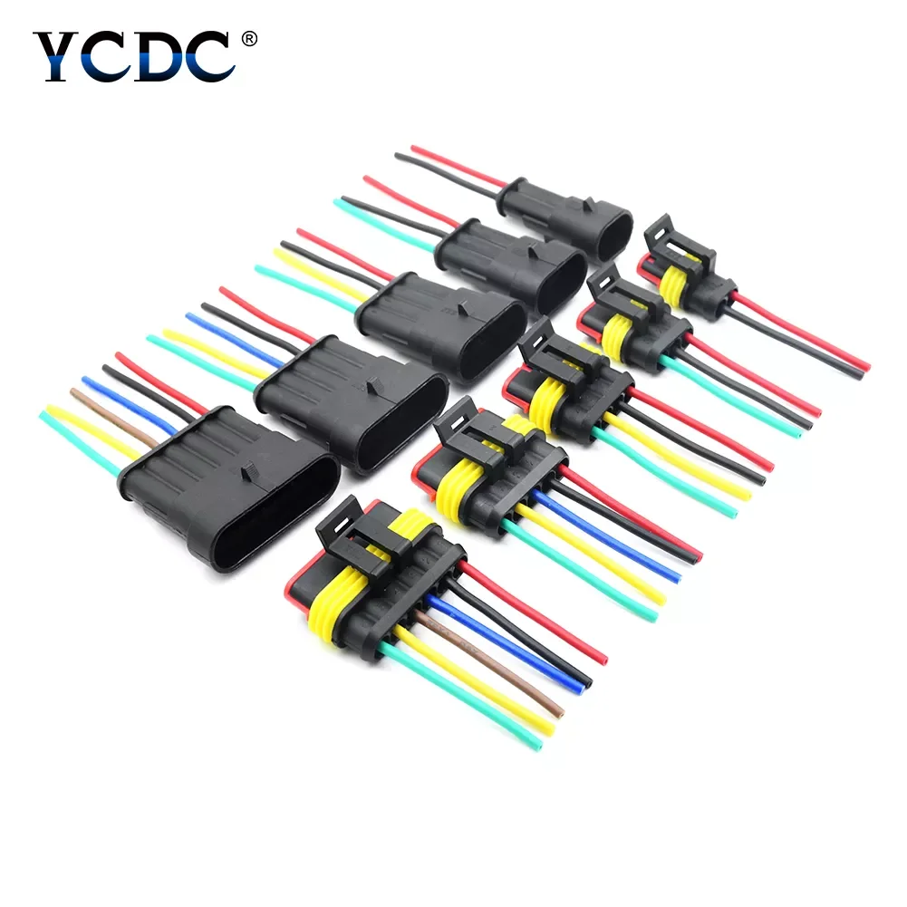 

1/5pcs 1/2/3/4/5/6 Pin Way Wire harness for Car Motorcycle Waterproof Electrical Auto Connector Male Female Car Plug Connector