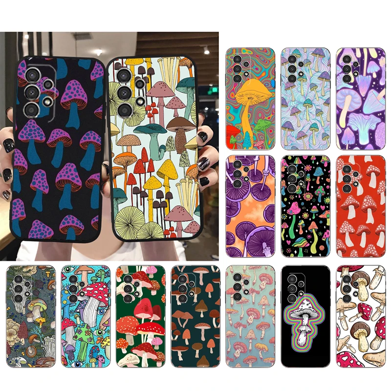 

Phone Case for Samsung Galaxy A73 A13 A22 A32 A71 A33 A52 A53 A72 A73 A51 A31 A23 A34 A54 A52 A53S Mushrooms Mushroom