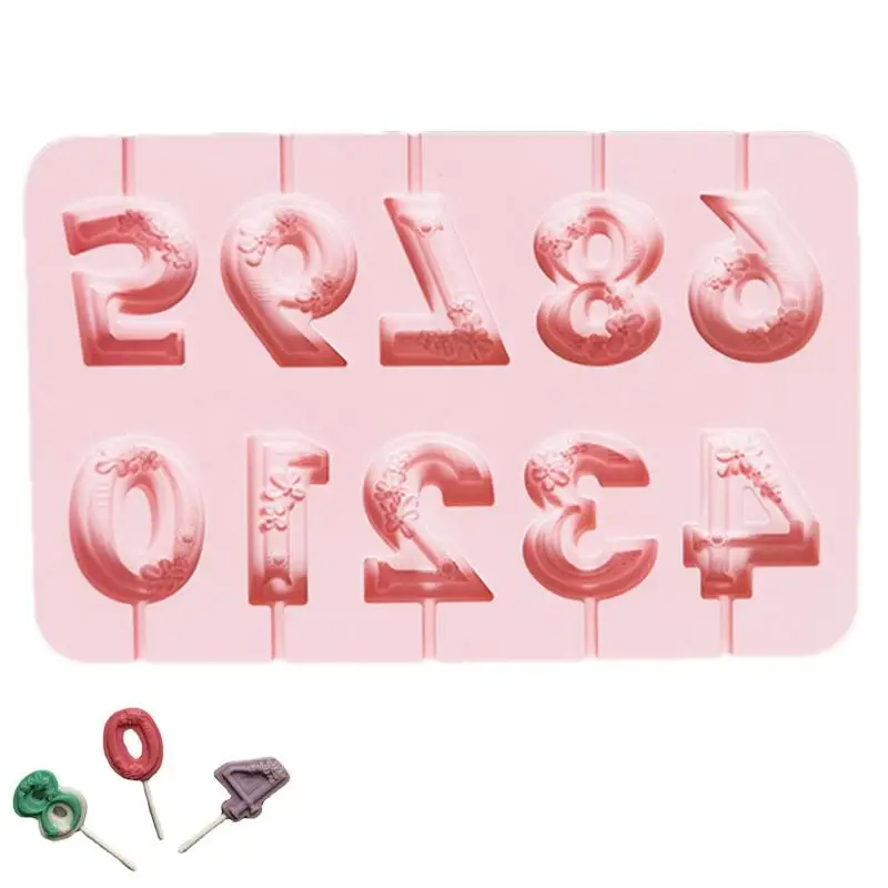 

Number Molds For Fondant Happy Birthday Number Candle Mould Digital Baking Silicone Moulds For DIY Happy Birthday Festival Marry