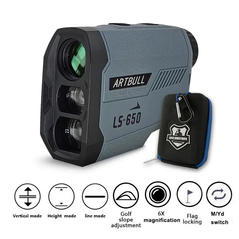 

Golf Laser Rangefinder Hunting Outdoor 1200m 1000m 650m with Slope Adjusted Flag-Lock Distance Meter