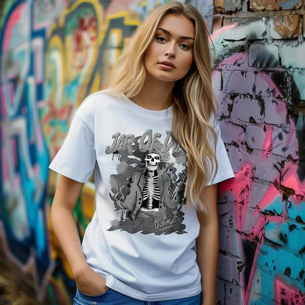 Рубашка Dunkare подходящая футболка с рисунком Paris Cement Grey 4s - унисекс мокрым цементом