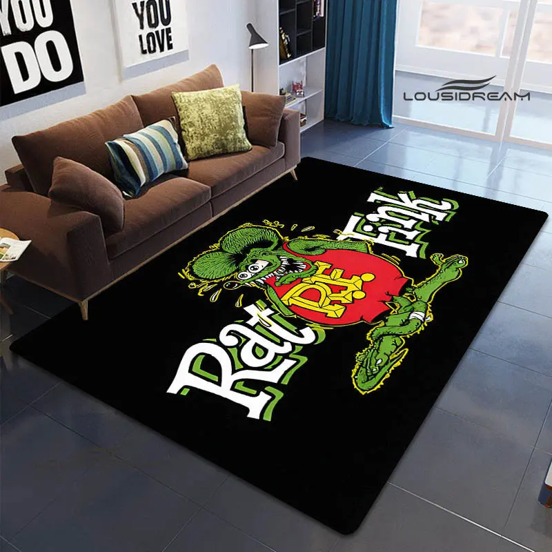 

Tales of the Rat Fink cartoon carpet living room bedroom beautiful carpet non-slip doormat photography props birthday gift