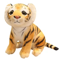 hot cartoon plush tiger toys soft simulation lion lepoard dolls stuffed animal pillow room decor toys birthday gifts