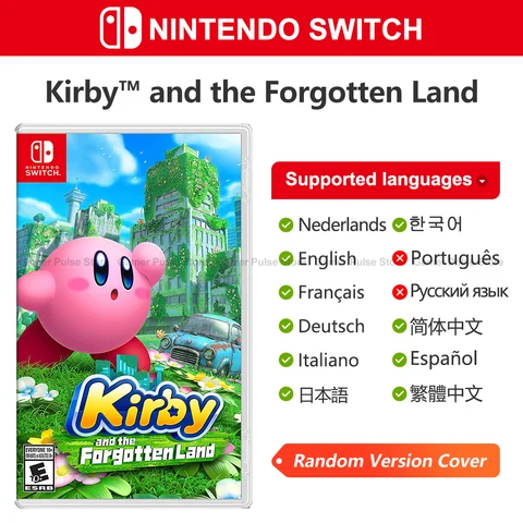 Игровые сделки Kirby and the Forgotten Land Nintendo Switch 100%, официальная оригинальная карточка физической игры, экшн-жанр для Switch OLED