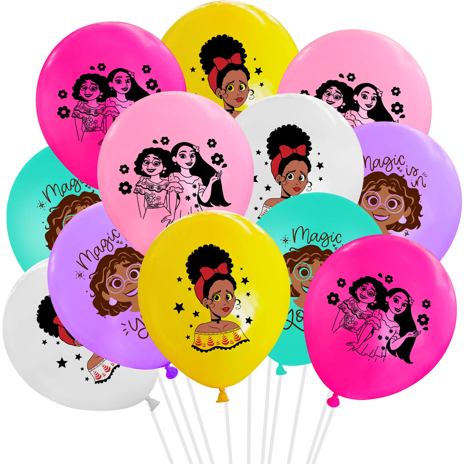 

Disney Encanto Latex Balloon Mirabel Princess Birthday Party Decoration Balloons for Kids Girls Baby Shower Party Decor Supplies