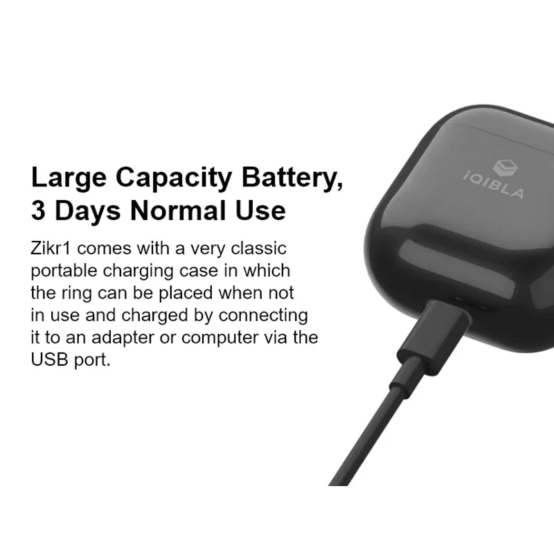 Умный счетчик Zikr Ring Bluetooth Электронный цифровой тасбих для мусульман с