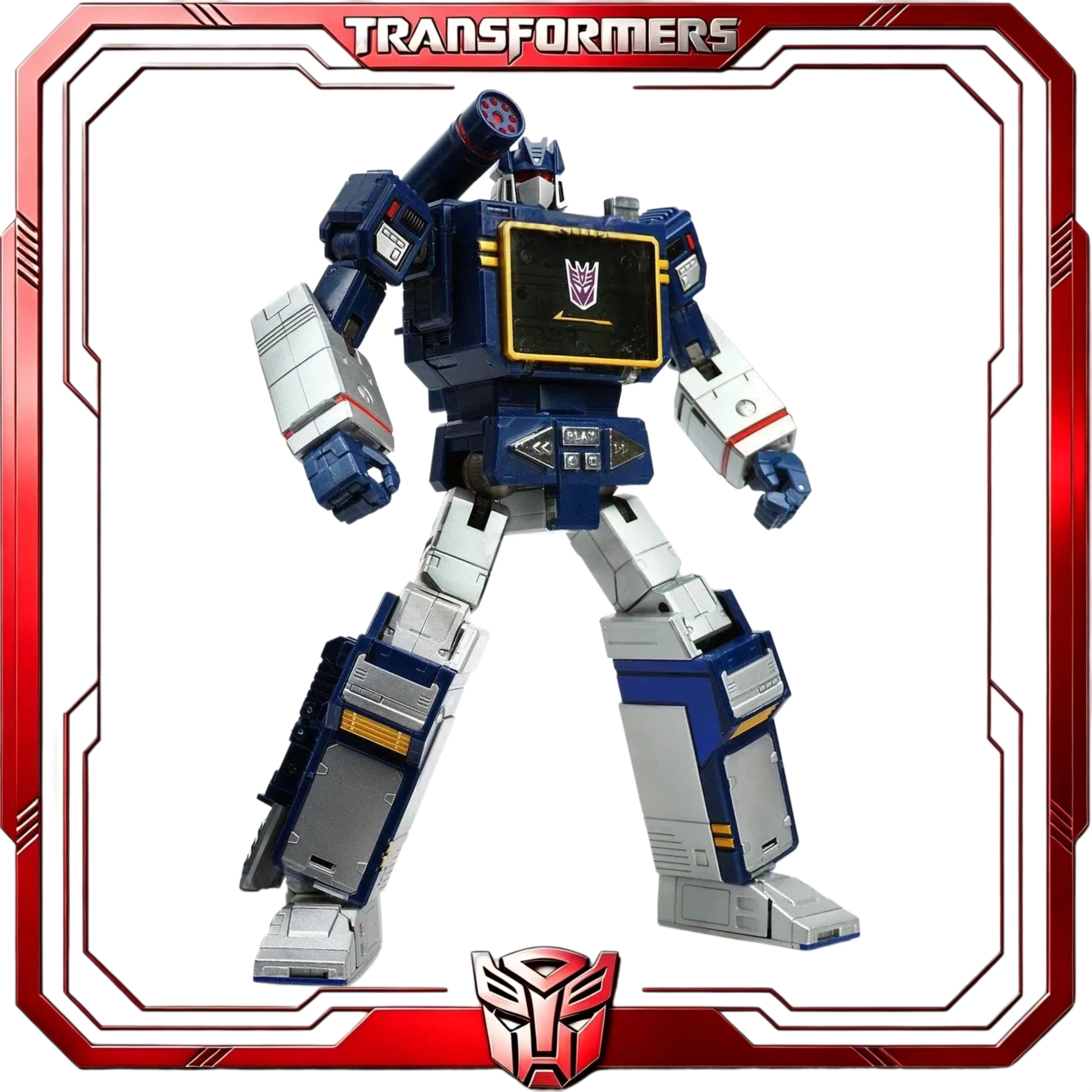 Фото В наличии: Трансформеры Masterpiece MP-13 Soundwave with Laserbeak G1 Decepticon – коллекционная фигурка, игрушка, подарок для хобби №2