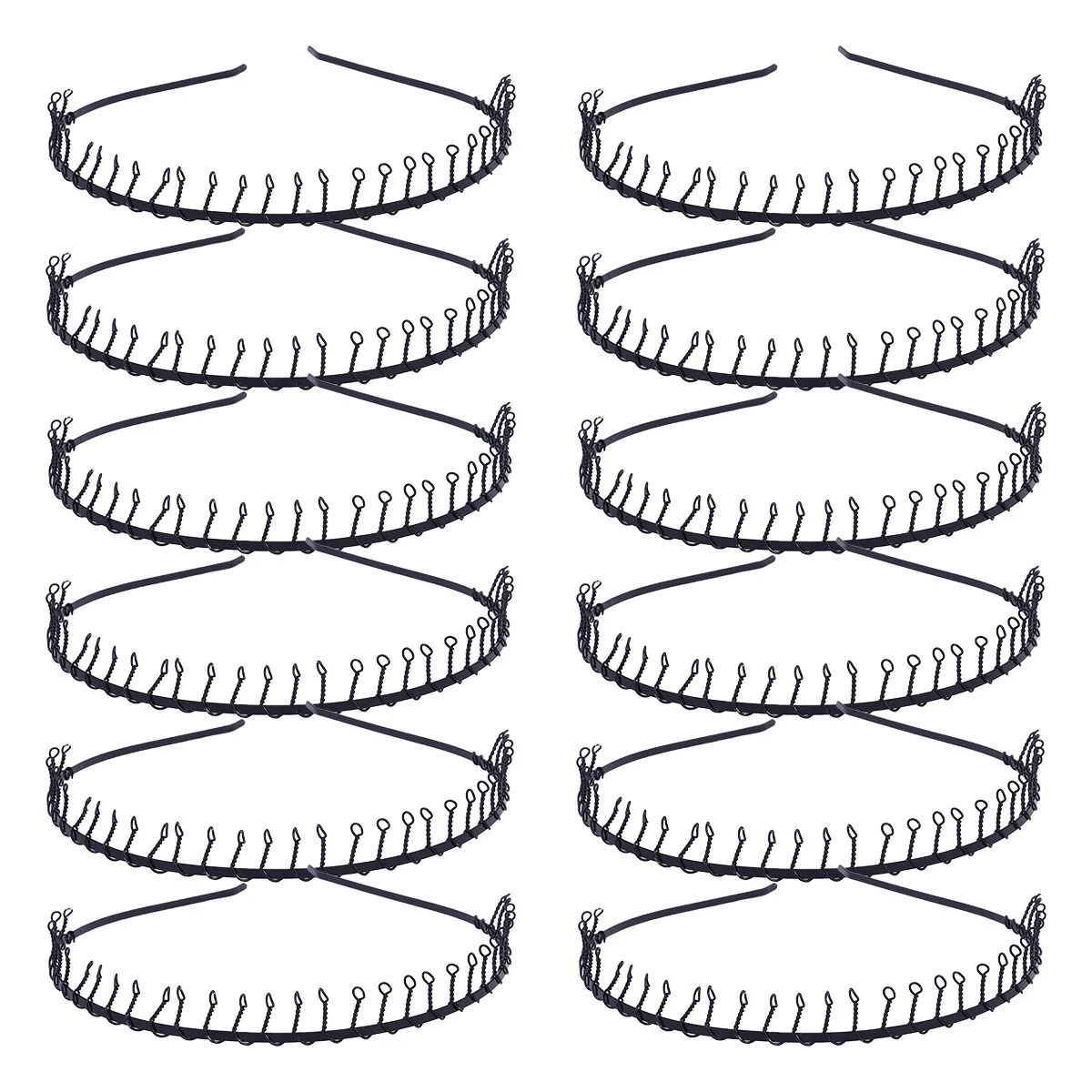 

24 шт., ободок унисекс для волос