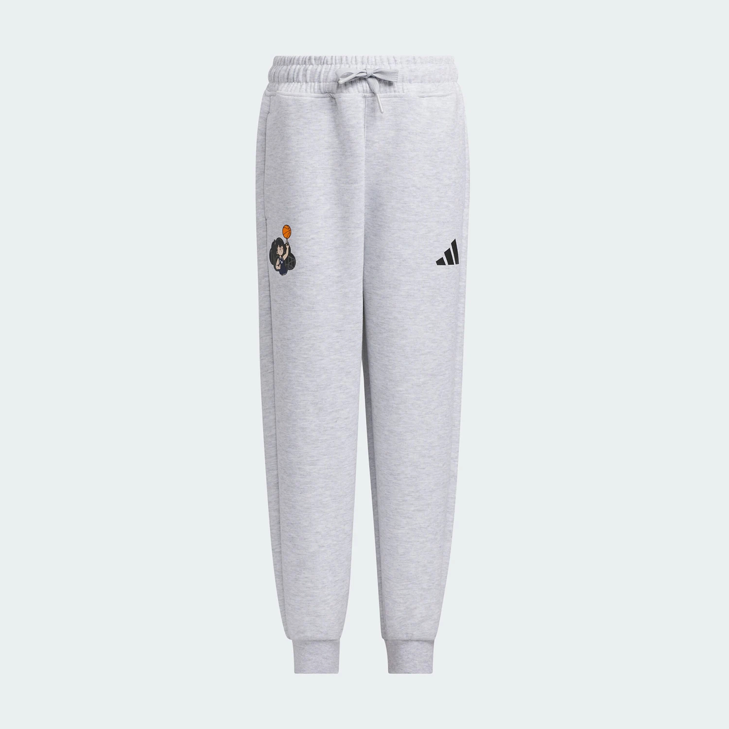 Фото Оригинальные детские брюки Adidas LK GFX KN PNT с эластичной резинкой на щиколотке, простые повседневные, модель KB4570 №1