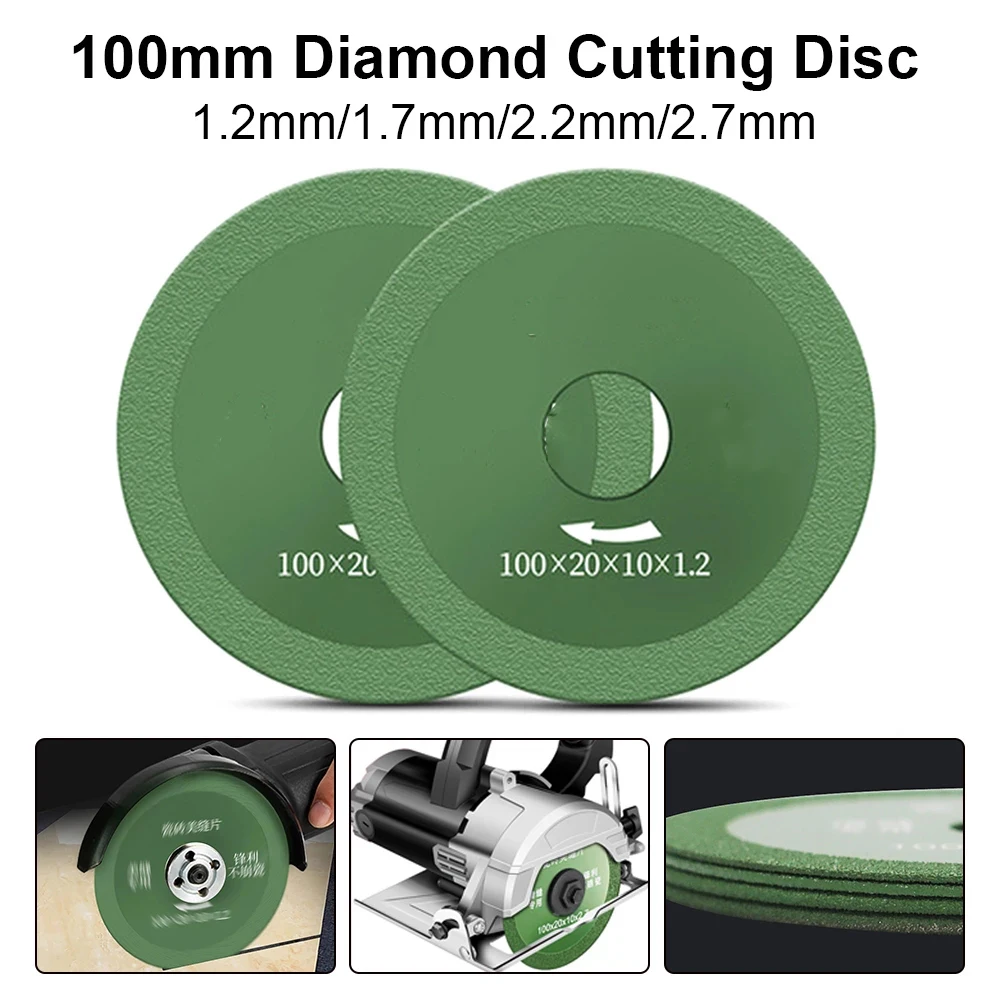 

1*Glass Cutting Disc Ceramic Crystal Diamond Jade Wine Bottle Polishing 100mm Ultra-Thin Saw Blade Cutting Disk Without Chipping