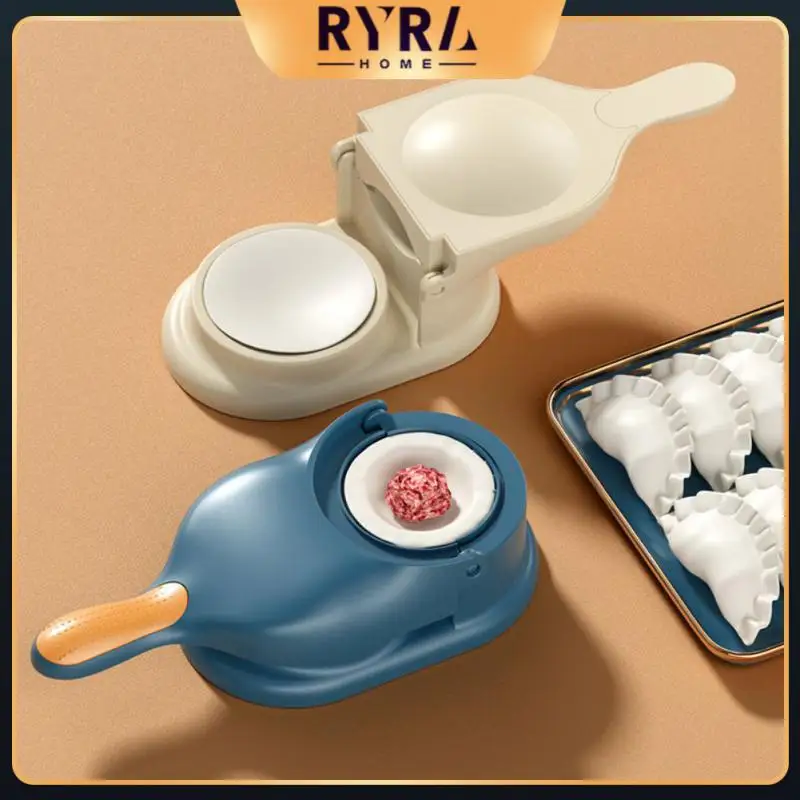 

Reusable Pastry Kitchen Tools Dumpling Maker 2 In1 Manual Wrapper Making Plastic Mold Dough Pressing Tool Portable Food Grade Pp