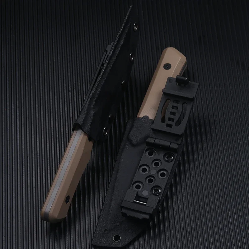 Нож CIVIVI M2 запасной с фиксированным лезвием и зажимом для ремня Kydex ручка tan G10 (7 8 см