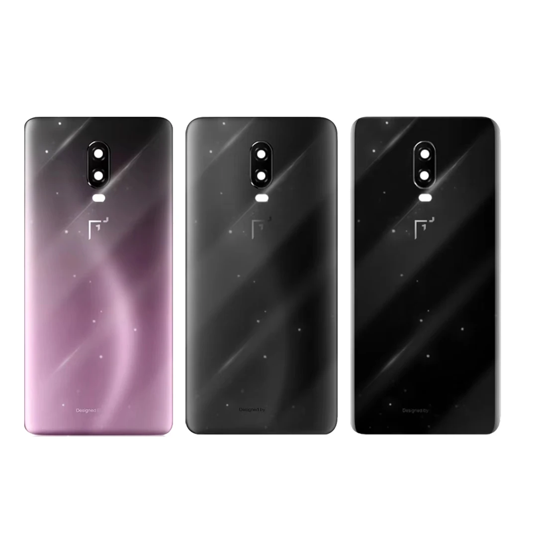 Ceny Dla OnePlus 6 6T 7 7T 7PRO 7TPRO Bateria Szklana Tylna Obudowa Dla OnePlus 6 6T 7T Pokrywa Baterii Obudowa Z Pokrywą Obiektywu Kamery