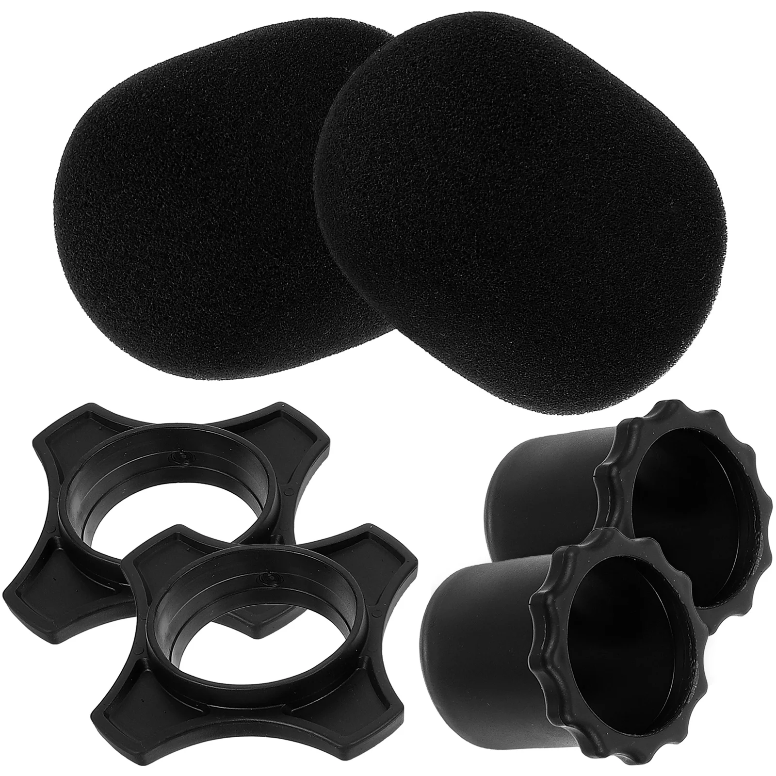 

2 Sets Microphone Protector Sponge Cover Three Piece Suit For Supply Protective Accessory Covers