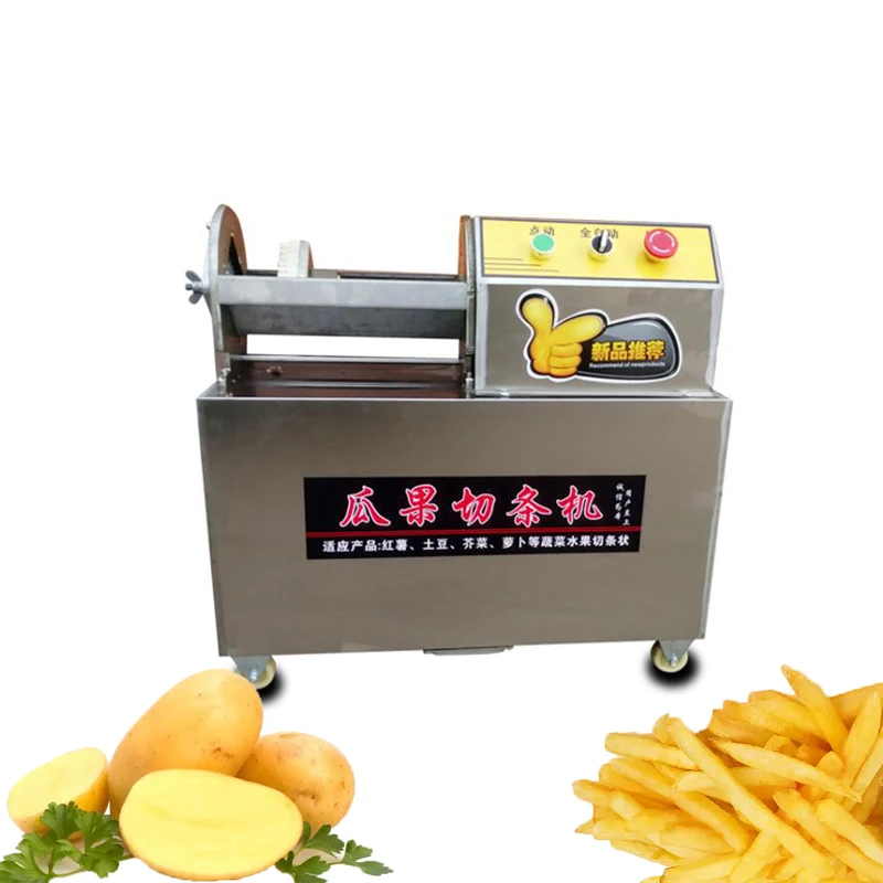 

Supermarket Retail Small Electric French Fry Potato Chips Cutter Cutting Machine
