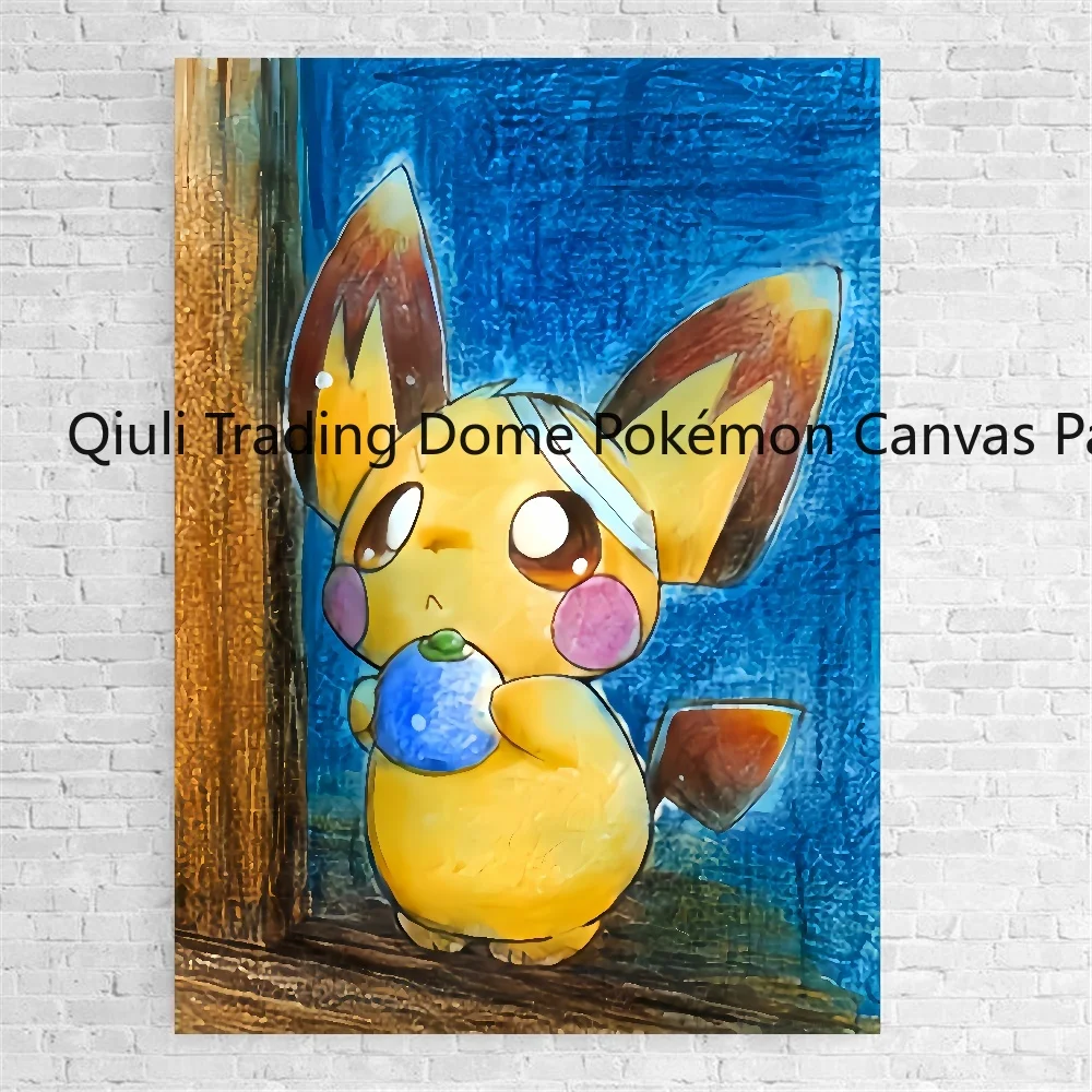 Картины на холсте из аниме Покемон Пикачу Charizard Room Home Hd-печать художественные
