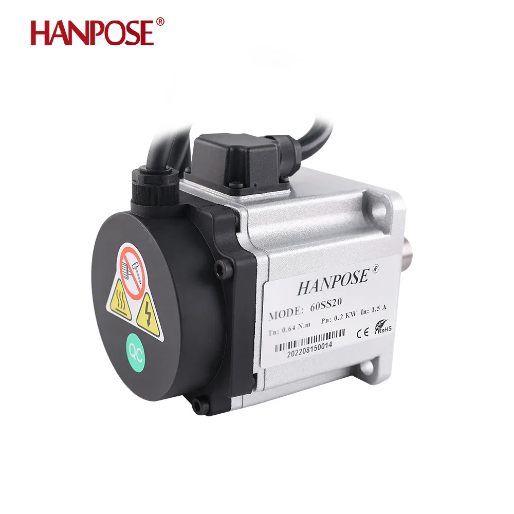 HANPOSE 200 Вт 60SS20 0.64N.m 1.5A 3000-6000 об/мин 60 сервомотор комплект драйвера 3 м кабель для