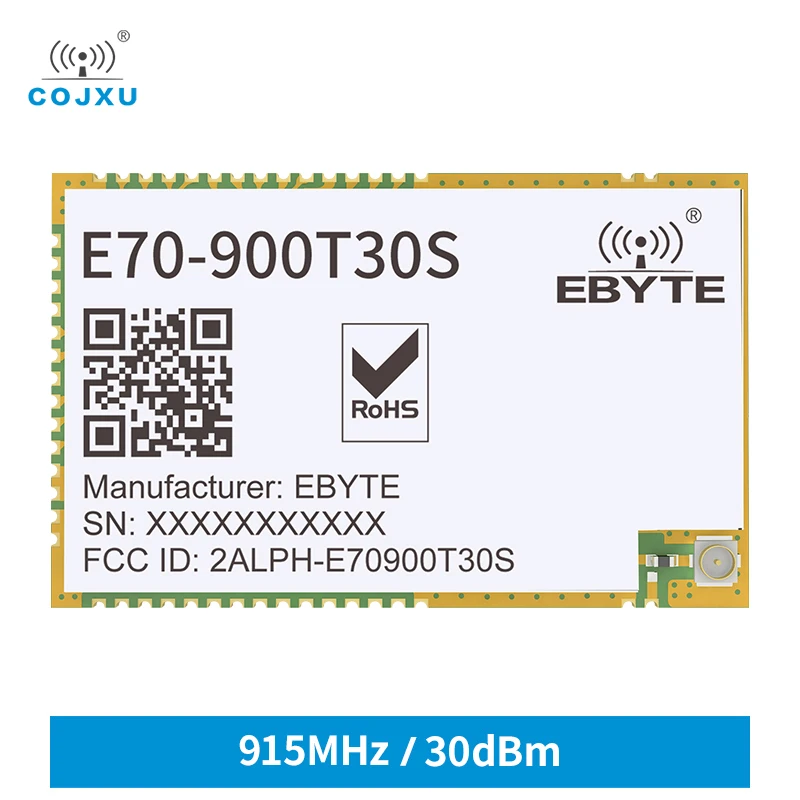 CC1310 UART беспроводной модуль, модная шина E70-900T30S RSSI 30 дБм, Высокоскоростная непрерывная передача IPX/Stamp антенна отверстия модуль CC1310 UART беспроводной модуль, модная шина E70-900T30S RSSI 30 дБм, Высокоскоростная непрерывная передача IPX/Stamp антенна отверстия модуль